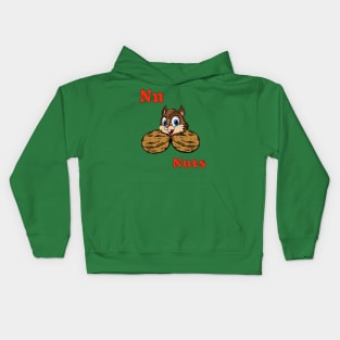 N is for NUTS l Kids Hoodie